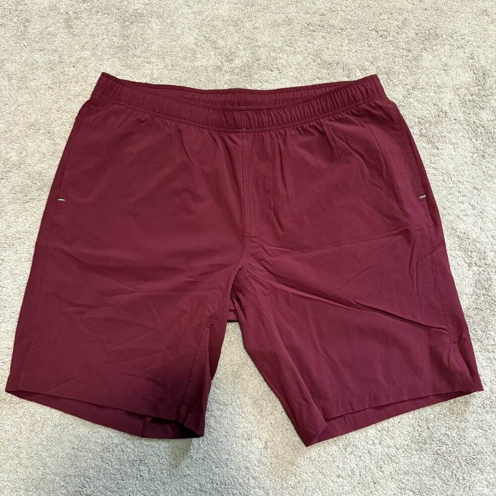 Myles Apparel - Momentum Short in Oxblood (Maroon) - XL / 8" inseam